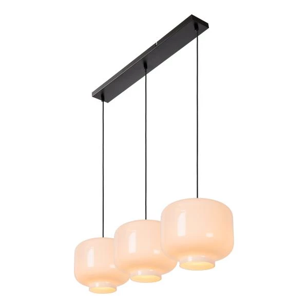 Lucide MEDINE - Pendant light - 3xE27 - Opal - detail 4